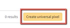 Create universal pixel button highlighted. 